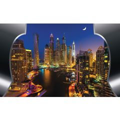 2202 - Wieżowce Dubaju nocą