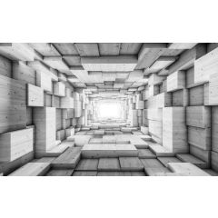 3248 - Drewniany tunel 3D