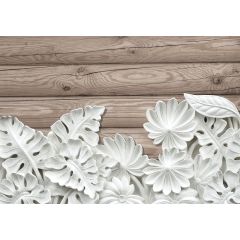 10136 - Alabastrowe kwiaty na deskach